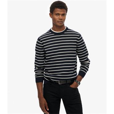SUPERDRY MERCHANT BRETON JUMPER - NAVY