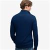 SUPERDRY PREP ESSENTIAL COTTON 1/2 ZIP - BLUE