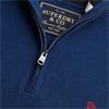 SUPERDRY PREP ESSENTIAL COTTON 1/2 ZIP - BLUE