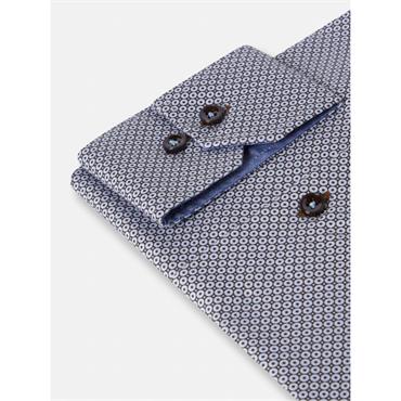 BENETTI MADDISON PRINT SHIRT - BROWN