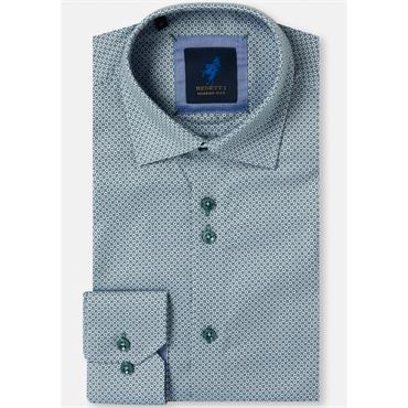 BENETTI MADDISON PRINT SHIRT - GREEN