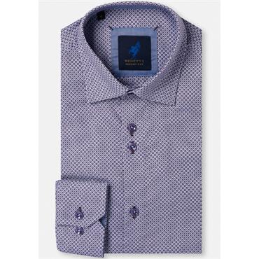 BENETTI MADDISON PRINT SHIRT - PURPLE