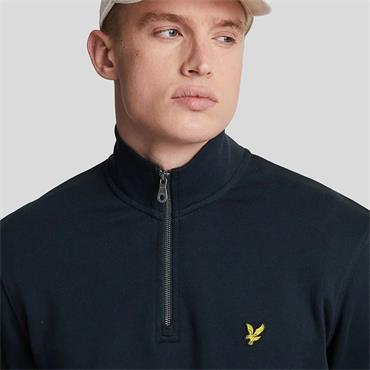 LYLE&SCOTT LOOPBACK 1/4 ZIP SWEAT - NAVY