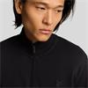 LYLE&SCOTT SUPERFINE 1/4 ZIP SWEATSHIRT - BLACK