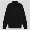 LYLE&SCOTT SUPERFINE 1/4 ZIP SWEATSHIRT - BLACK