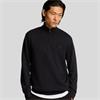 LYLE&SCOTT SUPERFINE 1/4 ZIP SWEATSHIRT - BLACK