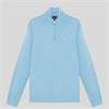 LYLE&SCOTT SUPERFINE 1/4 ZIP SWEATSHIRT - BLUE