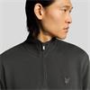 LYLE&SCOTT SUPERFINE 1/4 ZIP SWEATSHIRT - CHARCOAL