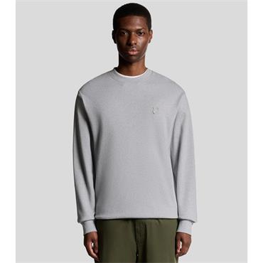 LYLE&SCOTT INTERLOCK SWEATSHIRT - GREY