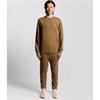 LYLE&SCOTT DIAGONAL WEAVE SWEATSHIRT - GOLD