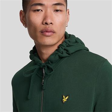 LYLE&SCOTT ZIP-UP HOODIE - GREEN