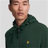 LYLE&SCOTT ZIP-UP HOODIE - GREEN