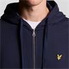 LYLE&SCOTT ZIP-UP HOODIE - NAVY