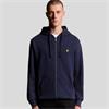 LYLE&SCOTT ZIP-UP HOODIE - NAVY