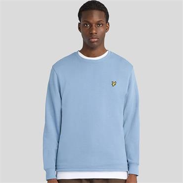 LYLE&SCOTT COTTON CREW NECK SWEATSHIRT - BLUE