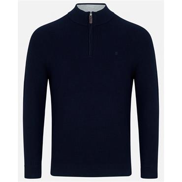 BENETTI OLIVER 1/4 ZIP JUMPER - NAVY