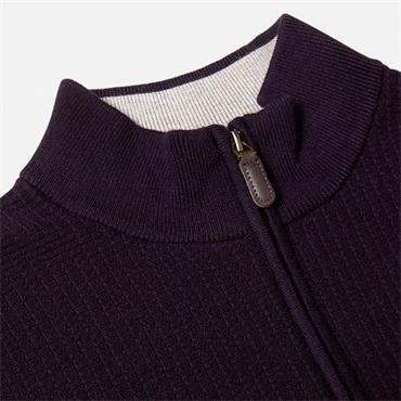 BENETTI OLIVER 1/4 ZIP JUMPER - PURPLE