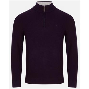 BENETTI OLIVER 1/4 ZIP JUMPER - PURPLE