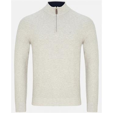 BENETTI OLIVER 1/4 ZIP JUMPER - STONE