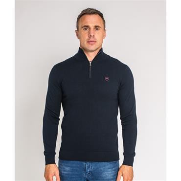 XV KINGS PERPIGNAN 1/4 ZIP JUMPER - NAVY