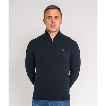 XV KINGS PERPIGNAN 1/4 ZIP JUMPER - NAVY