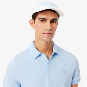 LACOSTE PARIS PIQUE POLO SHIRT - BLUE
