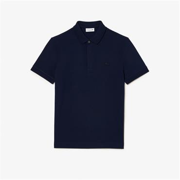 LACOSTE PARIS PIQUE POLO SHIRT - NAVY