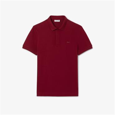 LACOSTE PARIS PIQUE POLO SHIRT - RED