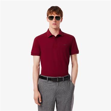 LACOSTE PARIS PIQUE POLO SHIRT - RED