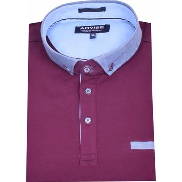 ADVISE POLO SHIRT - BURGUNDY