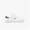 LACOSTE POWERCOURT LEATHER SNEAKER - WHITE