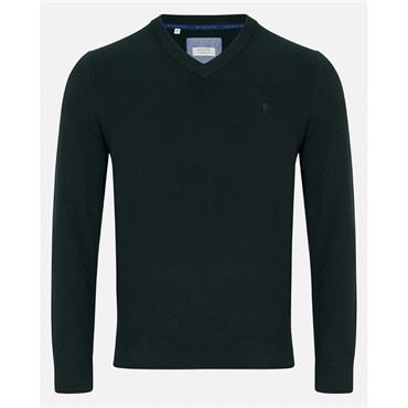 BENETTI QUINN V-NECK JUMPER - GREEN
