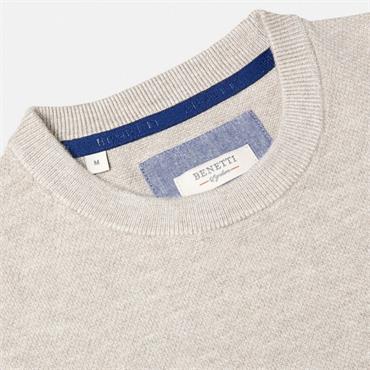 BENETTI QUINN CREW NECK JUMPER - STONE