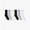 LACOSTE 6-PACK SOCKS - WHITE