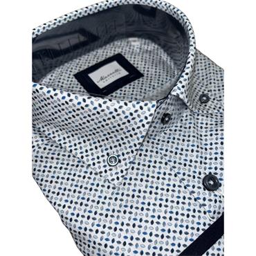 MARNELLI SCOTT PRINT SHIRT - BLUE