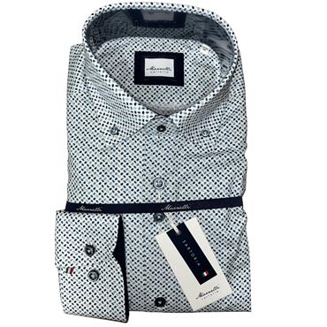 MARNELLI SCOTT PRINT SHIRT - BLUE