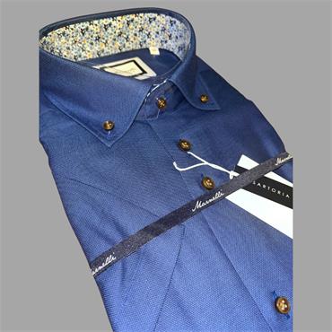 MARNELLI SCOTT SHORT SLEEVE SHIRT - DARK BLUE