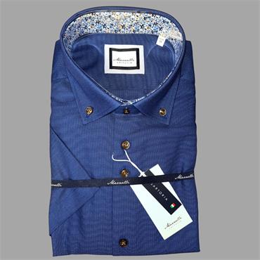 MARNELLI SCOTT SHORT SLEEVE SHIRT - DARK BLUE