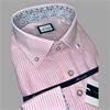 MARNELLI SCOTT STRIPE LINEN MIX SHIRT - PINK