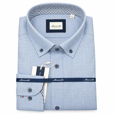 MARNELLI SCOTT H04 BUTTON DOWN SHIRT - BLUE