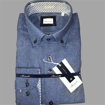 MARNELLI SCOTT H04 BUTTON DOWN SHIRT - NAVY