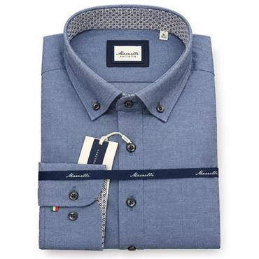 MARNELLI SCOTT H04 BUTTON DOWN SHIRT - NAVY