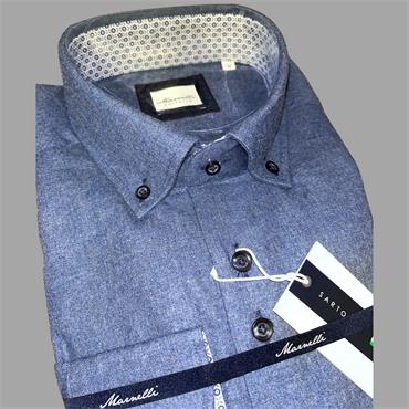 MARNELLI SCOTT H04 BUTTON DOWN SHIRT - NAVY