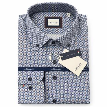 MARNELLI SCOTT H04 BUTTON DOWN SHIRT - BLUE