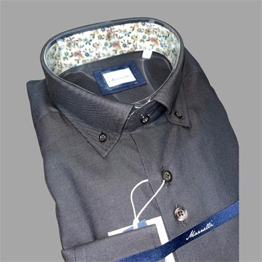 MARNELLI SCOTT H04 BUTTON DOWN SHIRT - BROWN