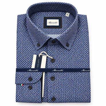 MARNELLI SCOTT H05 PRINT SHIRT - NAVY