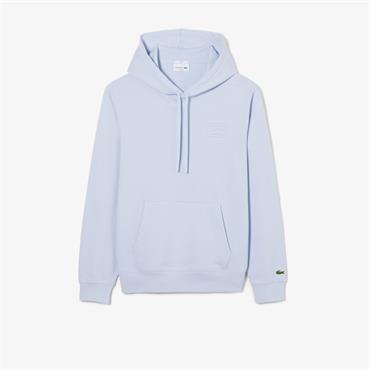 LACOSTE EMBOSSED BRANDING HOODIE - BLUE