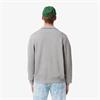 LACOSTE ZIP-UP INTERLOCK SWEATSHIRT - GREY