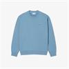 LACOSTE COTTON FLEECE SWEATSHIRT - BLUE