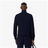 LACOSTE ZIP-UP FLEECE SWEATSHIRT - NAVY